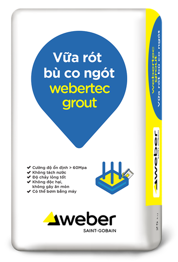 Vữa rót bù co ngót webertec grout