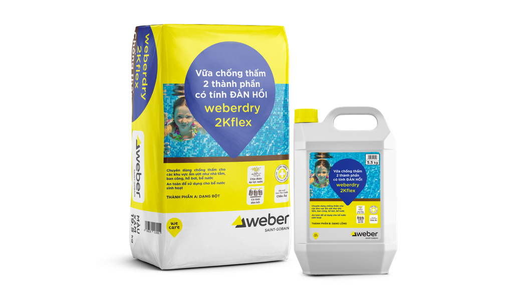 Sản phẩm chống thấm weberdry 2k flex