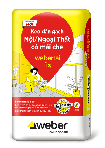 Keo dán gạch Siêu Bám Dính webertai fix