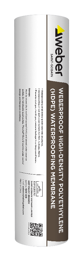 Màng chống thấm tự dính Weberproof HDPE - trải trước