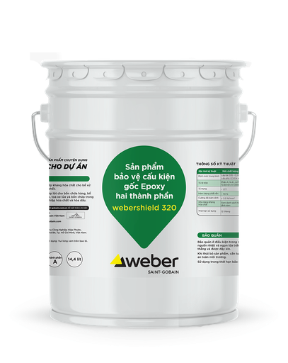 Sản phẩm bảo vệ cấu kiện gốc Epoxy hai thành phần Webershield 320