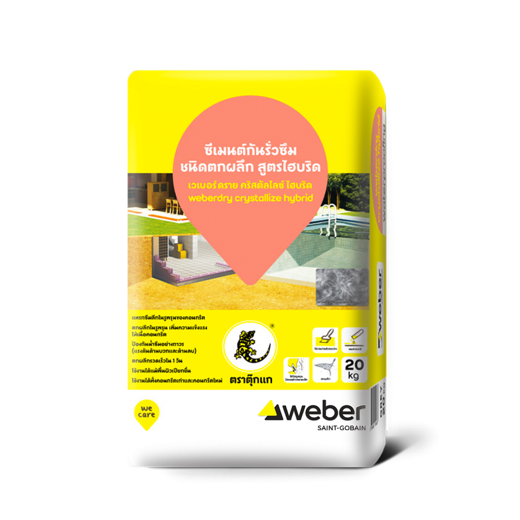Sản phẩm chống thấm thẩm thấu gốc xi măng Weberdry Crystallize Hybrid