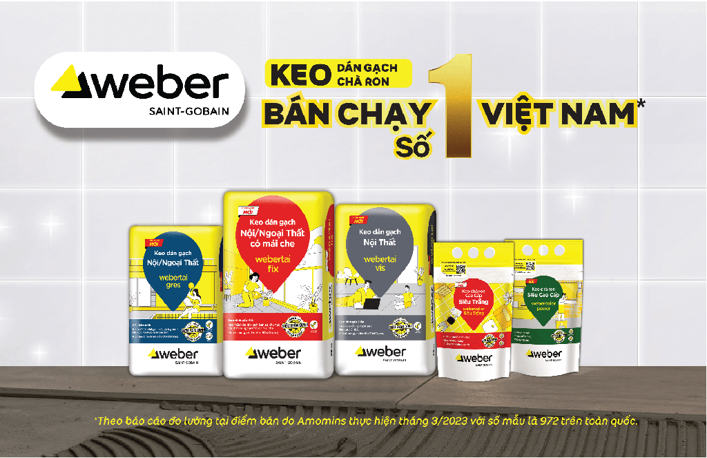 Keo dán gạch Siêu Bám Dính webertai vis