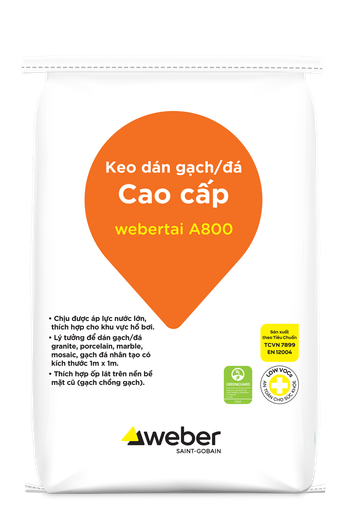 Keo dán gạch webertai A800
