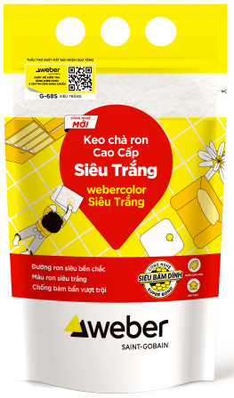 Keo chà ron Cao Cấp webercolor Siêu Trắng
