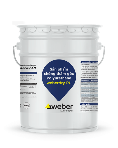 Sản phẩm chống thấm gốc Polyurethane Weberdry PU