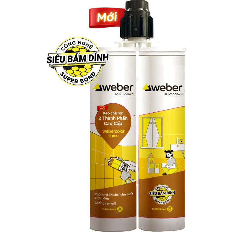 KCR 2 TP Cao Cap webercolor shine 251 Ivory Gold - 360ml