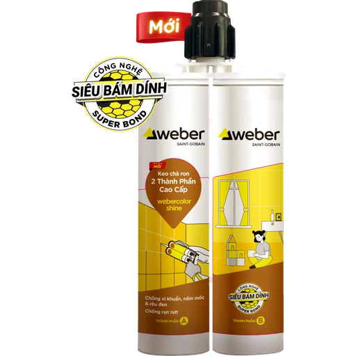 KCR 2 TP Cao Cap webercolor shine 251 Ivory Gold - 360ml